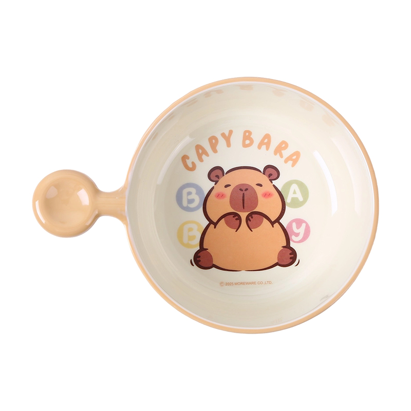 五和卡皮巴拉手柄碗